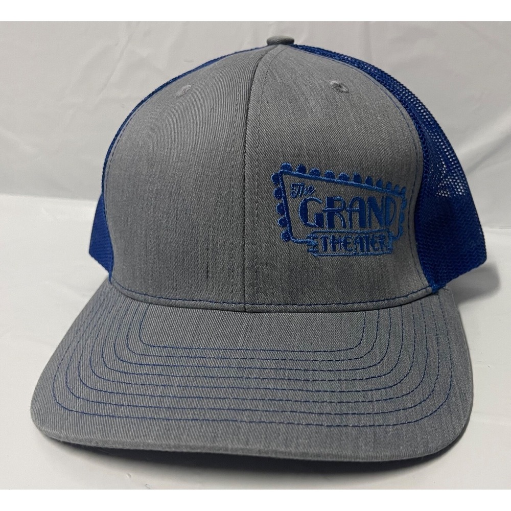 THE GRAND THEATER CAP‎ BLUE GREY SNAP BACK HAT